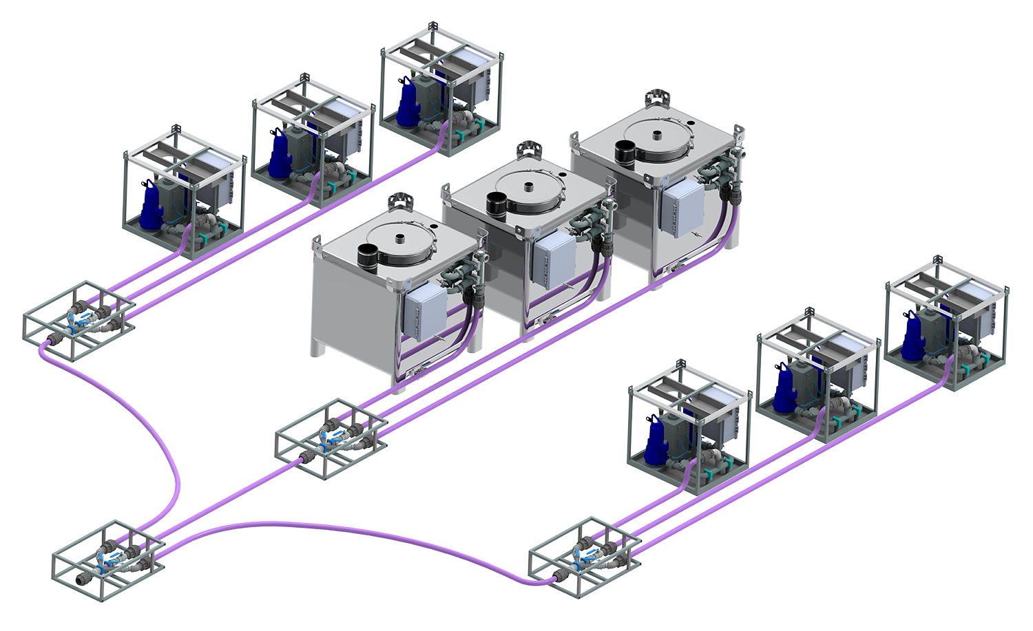Floco Process Portaflo system Diagram